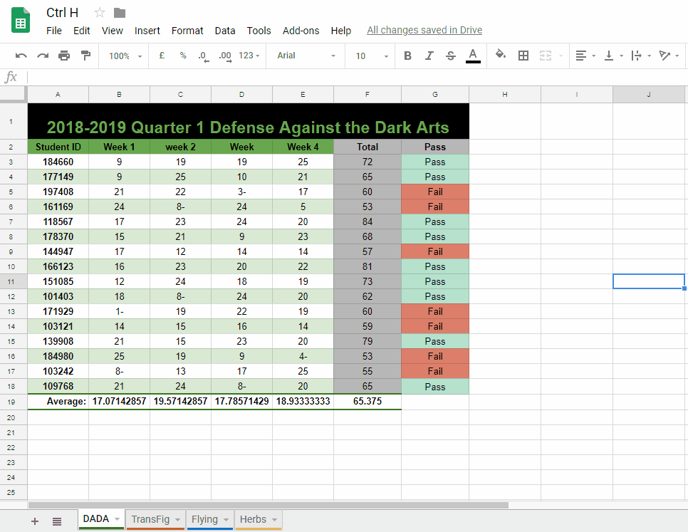 Find and Replace Dash - Google Sheets