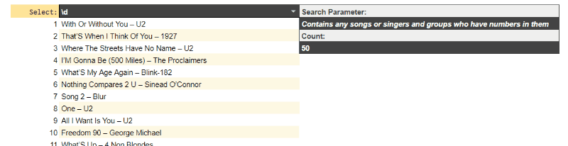 regular expressions google sheet item contains number anywhere