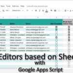 add remove editors based on sheet data with Google Apps Script