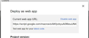 Google Apps Script web app testing app on deploy