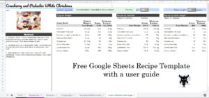 Google Sheets Recipe Template cover image