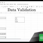 Data Validation in Google Sheets