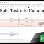 Split Text to columns in Google Sheets