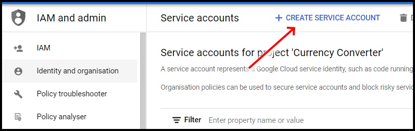Force Subscribe Users to Calendar_create a service account