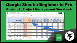 Google Sheets Beginners Course Project 2 Project Management Sheet