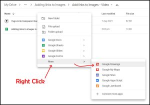 Resizing the Google Drawing page
