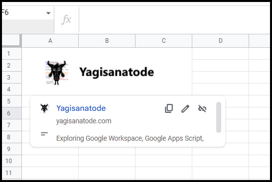 Sneaky image with URL in Google Sheets